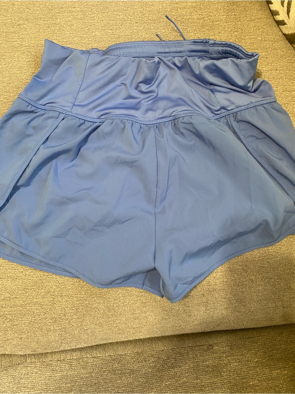Love Tree Light Blue High-Rise Athletic Shorts